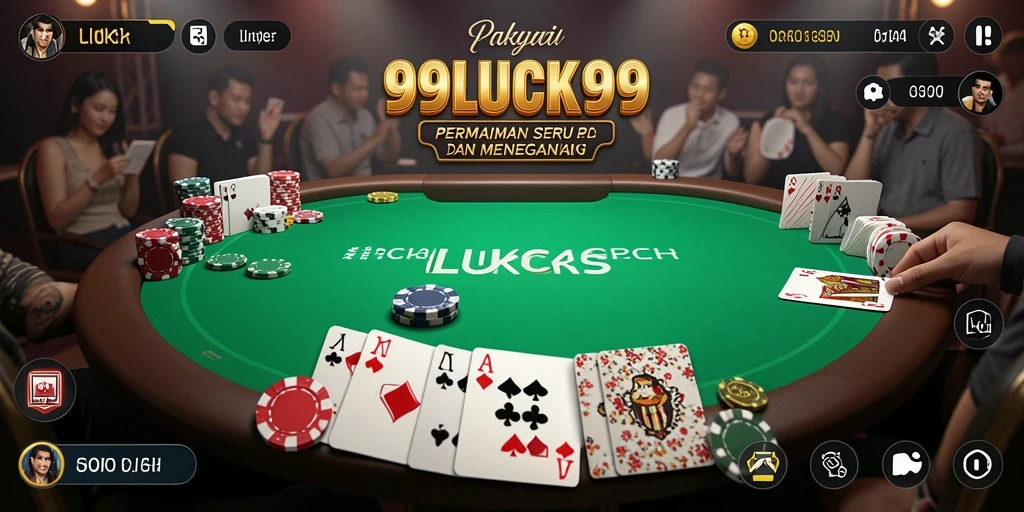 Screenshot gameplay Poker dari 99LUCK99 yang penuh aksi.