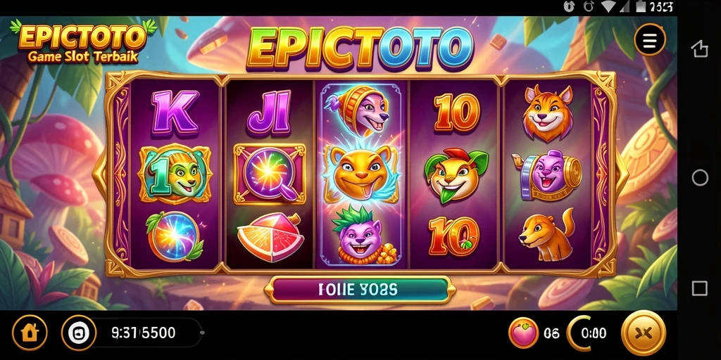 Tampilan gameplay EPICTOTO dengan efek visual yang memukau.