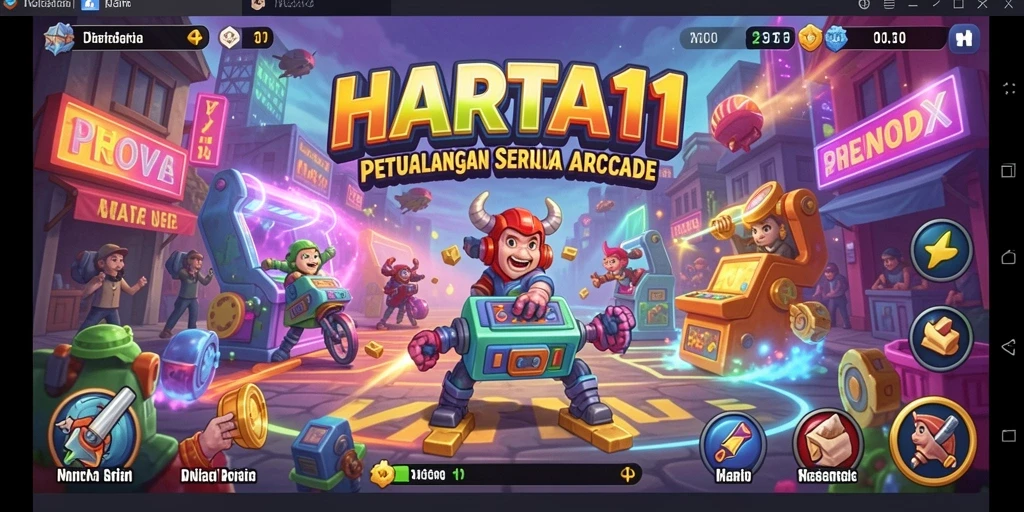 Menampilkan gameplay seru HARTA11 dengan berbagai tantangan menarik.