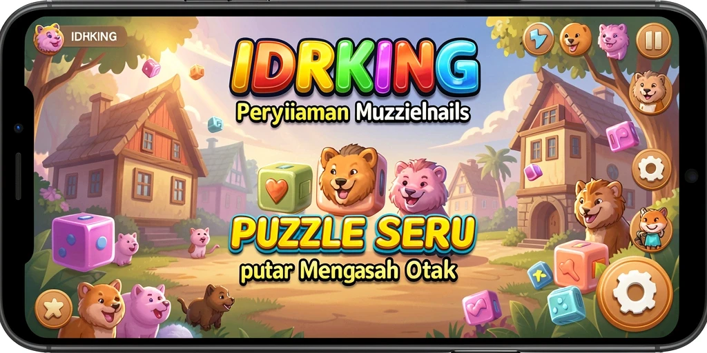 Tampilan gameplay IDRKING menampilkan berbagai tantangan Puzzle yang menarik.