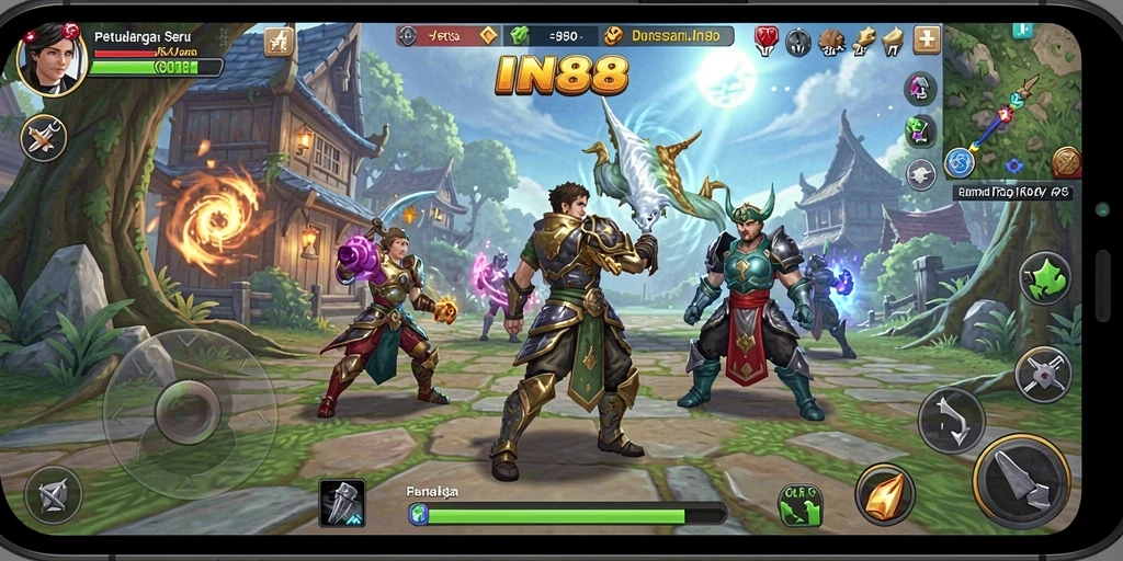 Tampilan gameplay seru dan petualangan mendalam di IN88.