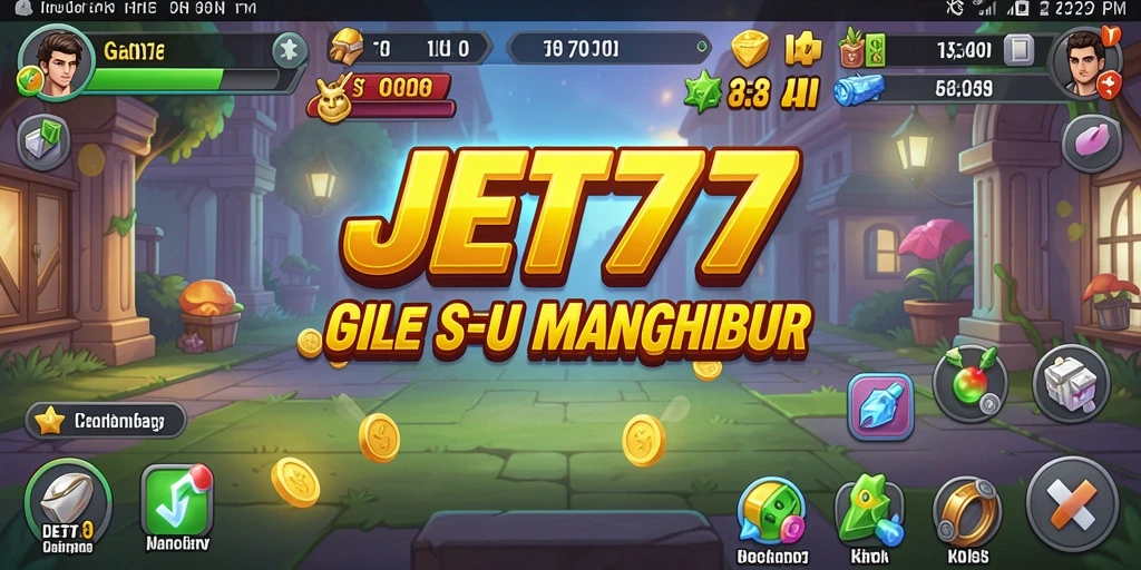 Tampilan gameplay JET77 yang menarik dan seru, ideal untuk penggemar game Idle.