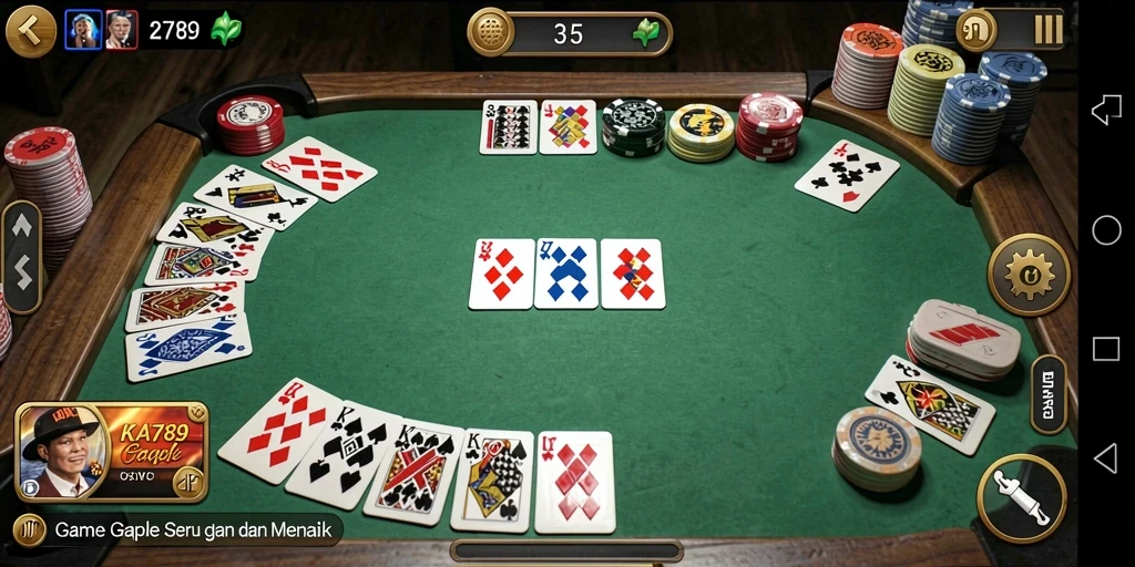 Gameplay seru Gaple di KA789 dengan grafis menarik.