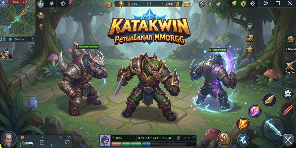 Tampilan gameplay KATAKWIN yang menarik dan penuh aksi.