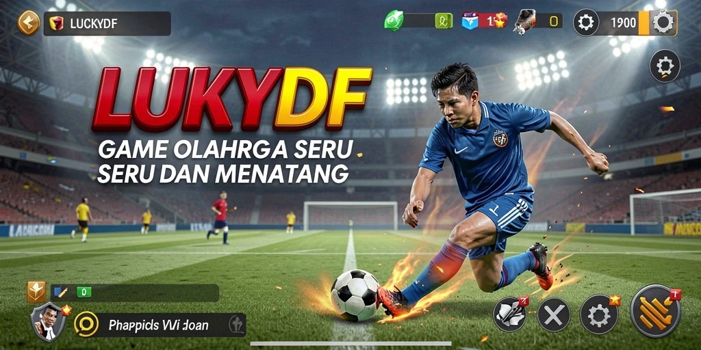 Tampilan gameplay LUCKYDF yang mendebarkan dan kompetitif.
