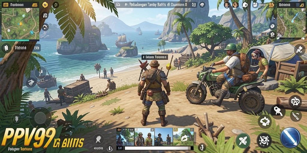 Screenshot gameplay PPV99 menampilkan petualangan seru di dunia terbuka.
