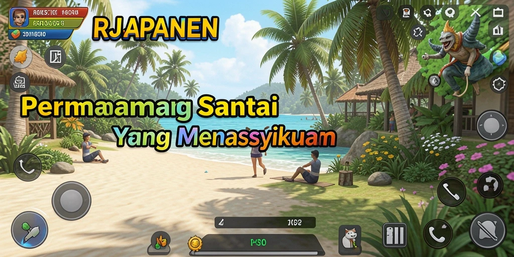 Screenshot gameplay RAJAPANEN yang menarik dan berwarna.