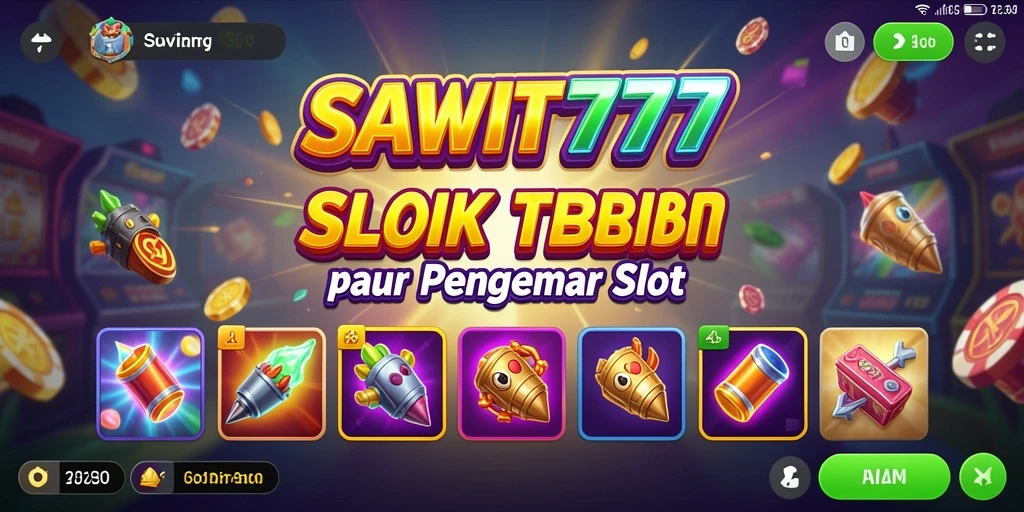 Screenshot tampilan gameplay <strong>SAWIT777</strong> dengan grafis menarik dan fitur bonus.