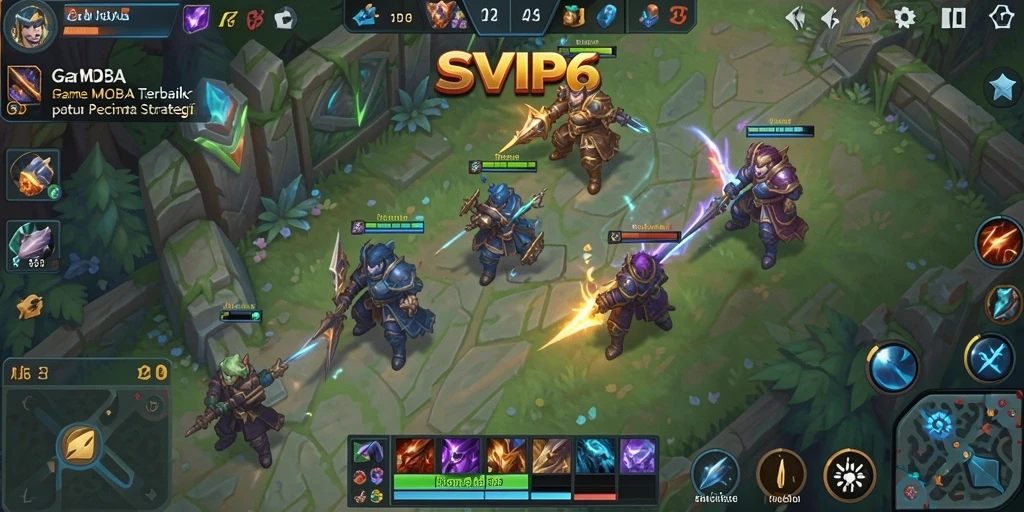 Tampilan gameplay <strong>SVIP6</strong> menampilkan pertarungan intens antara dua tim.