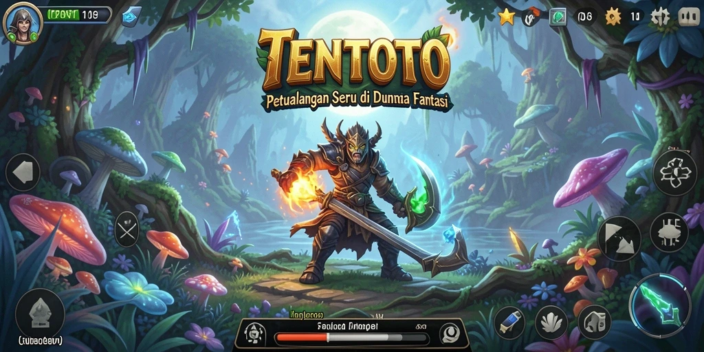 Screenshot gameplay TENTOTO yang menampilkan petualangan seru.