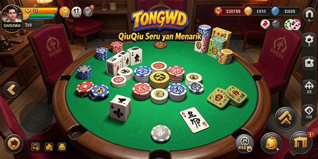 Tangkapan layar gameplay TONGWD dengan fitur QiuQiu yang menarik.