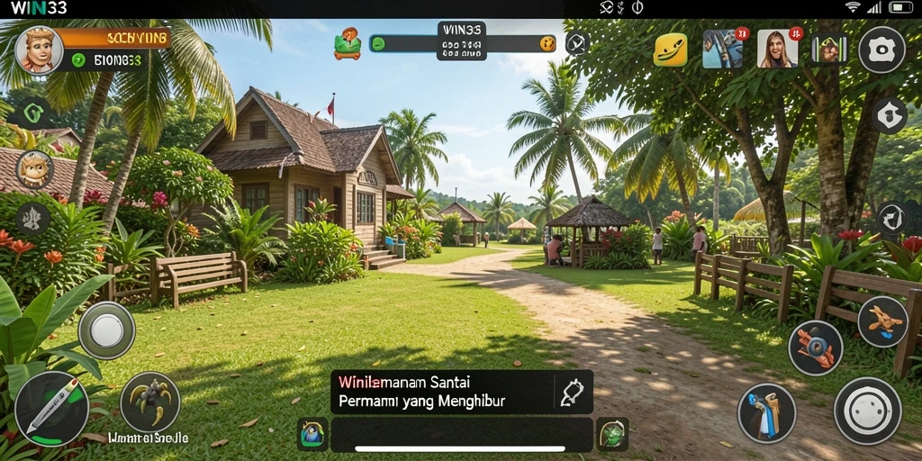 Tangkapan layar dari gameplay WIN33 yang penuh warna dan menarik.